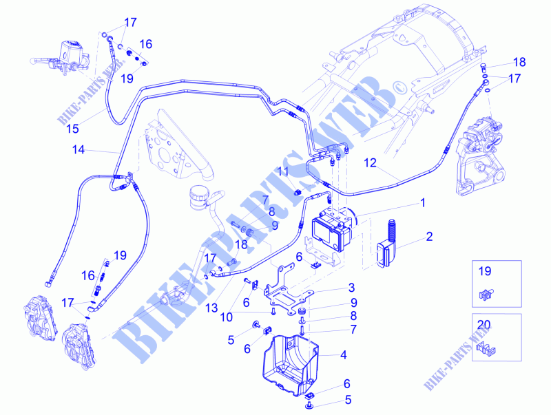 ABS Brake system for MOTO GUZZI Eldorado E3 ABS 2015