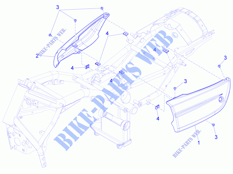 Central body for MOTO GUZZI Eldorado E3 ABS 2015