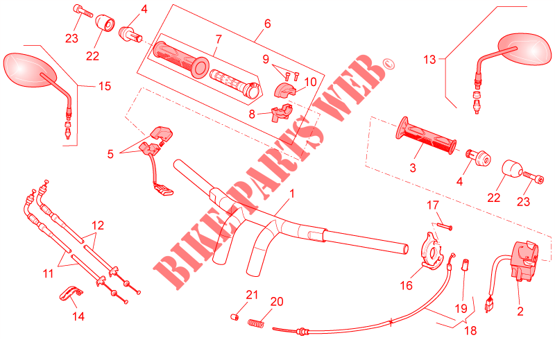 Handlebar   Controls for MOTO GUZZI Bellagio 2013