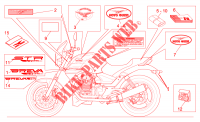 Decal and plate set for MOTO GUZZI Breva IE 2007