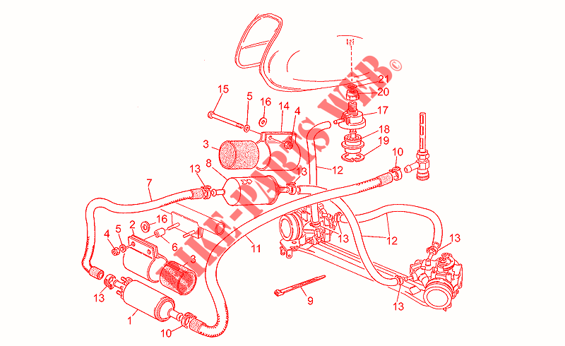 Fuel supply for MOTO GUZZI Daytona RS 1998