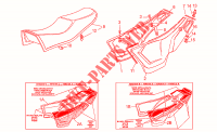 Saddle side panels for MOTO GUZZI Le Mans 1989