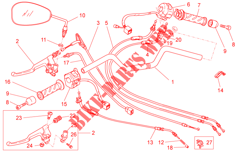 Handlebar   Controls for MOTO GUZZI Nevada Classic 2013