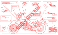 Decal and plate set for MOTO GUZZI Nevada Classic IE 2004